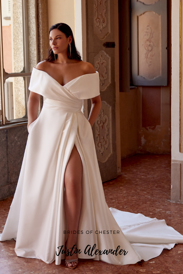 Brides of Chester introduces Justin Alexander Harper 88354 Plus