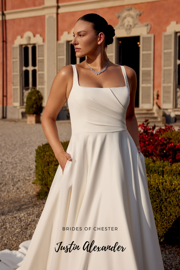 Brides of Chester introduces Justin Alexander Iva 88377 Plus