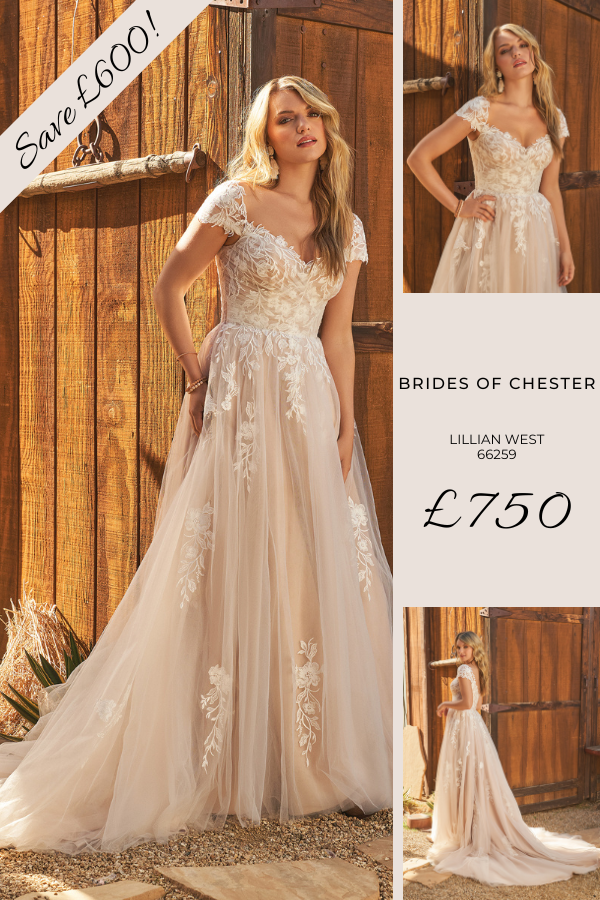 Brides of Chester introduces Lillian West 66259 Plus