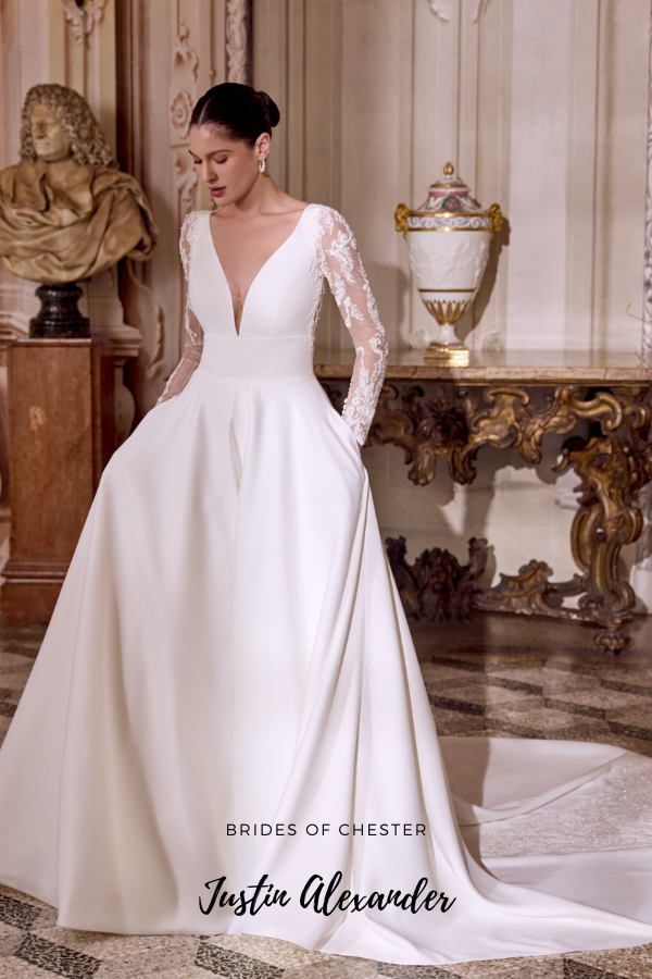 Brides of Chester introduces Justin Alexander Lisbeth 88493