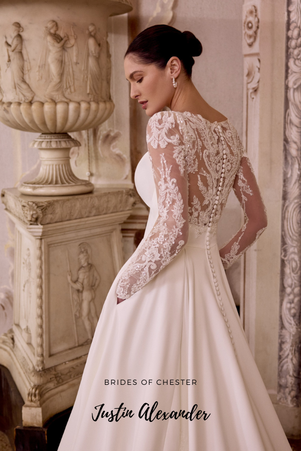 Brides of Chester introduces Justin Alexander Lisbeth 88493