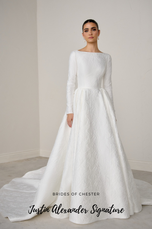 Brides of Chester introduces Justin Alexander Signature Calista 99368