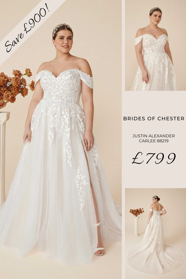 Brides of Chester introduces Justin Alexander Carlee 88219 Plus