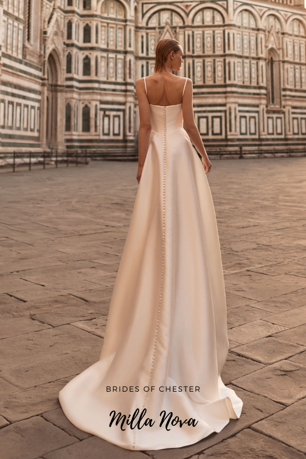 Brides of Chester introduces Milla Nova Almarose Bridal Gown Back Image