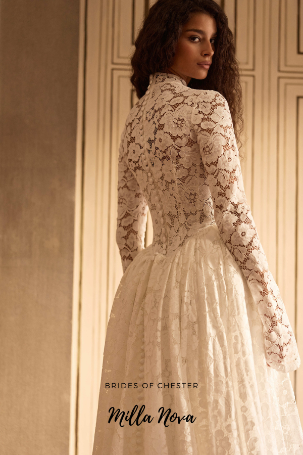 Brides of Chester introduces Milla Nova Solavine Bridal Gown Back Close Image