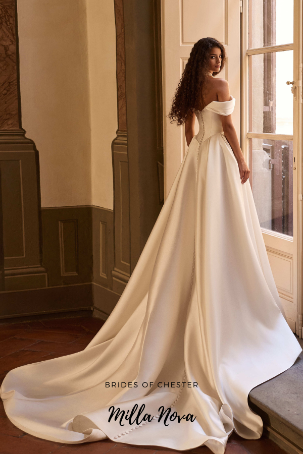 Brides of Chester introduces Milla Nova Yanina Bridal Gown Back Image