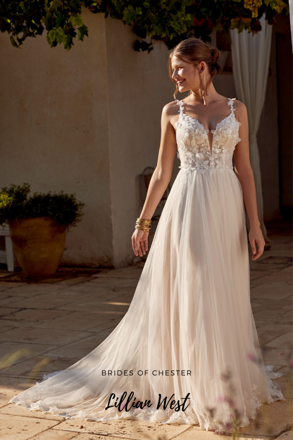 Brides of Chester introduces Lillian West 66402 Bridal Gown Front Image