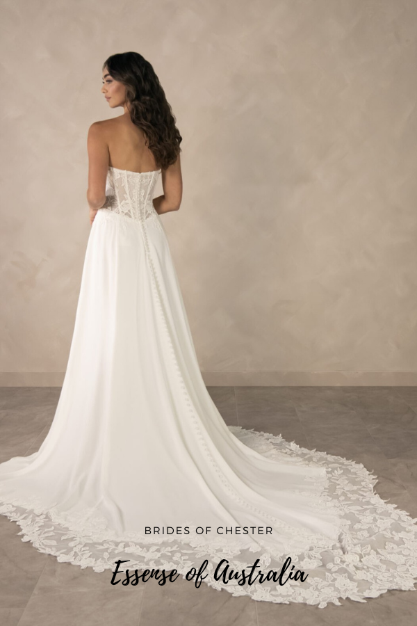 Brides of Chester introduces Essense of Australia D4504 Back Alternative Image